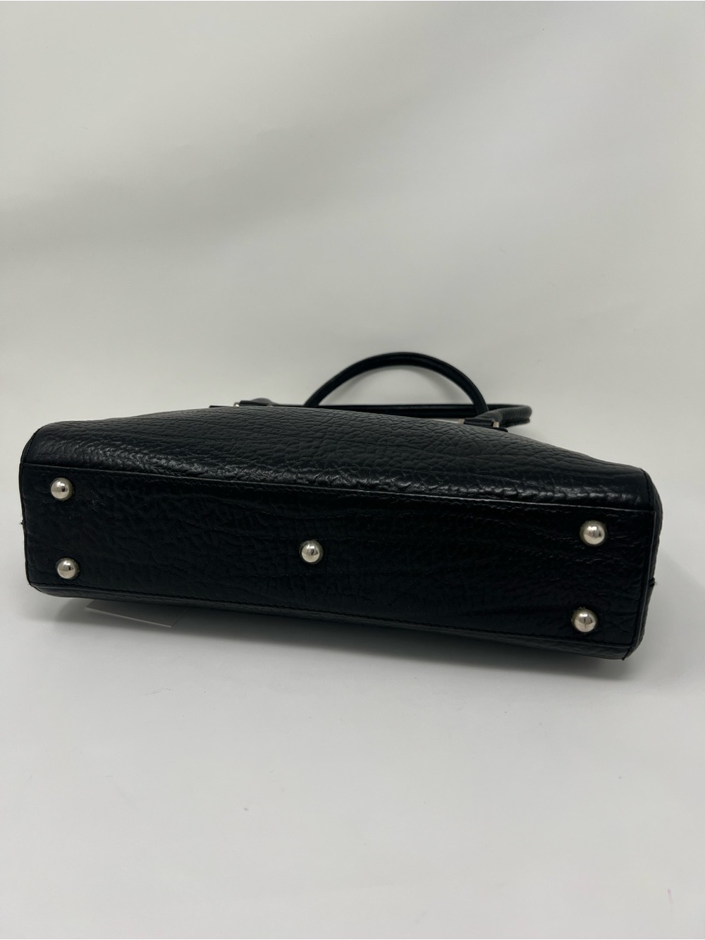 Goldpfeil W-Zip Black Leather Handbag - Picture 10 of 12